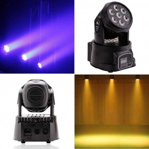 Strobo Mini-LED ruotante con 7 led da 10W luci... 2