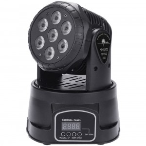 Strobo Mini-LED ruotante con 7 led da 10W luci...