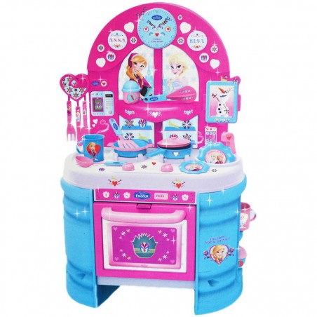 Mega cucina accessoriata Frozen con 17 utensili playset componibile in 2 modalità H75 cm Mega cucina accessoriata Frozen con 17 utensili playset componibile in 2 modalità H75 cm