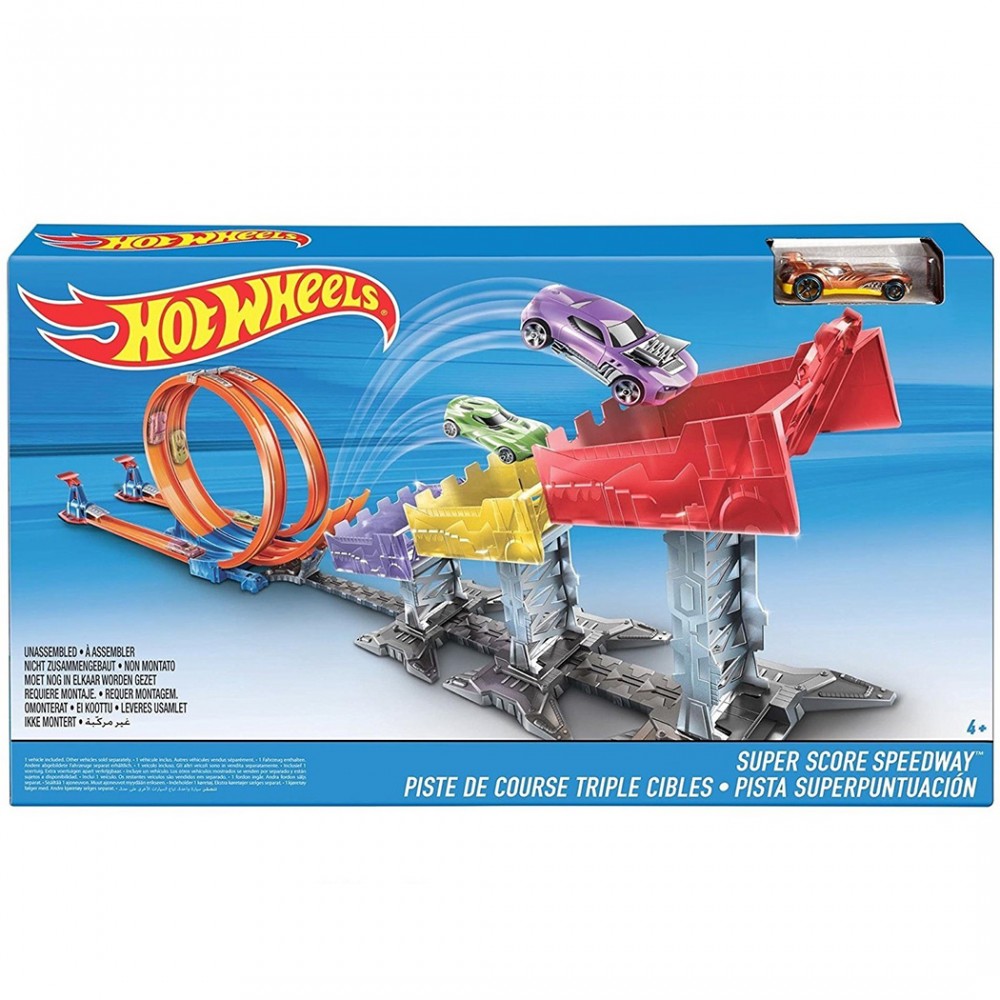 HOT WHEELS Super score speedway pista con rampa...