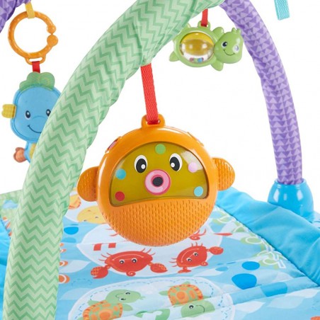 Fisher Price 2 in 1 tappetino 343007 con giochi e musica e tunnel MUSICAL GYM