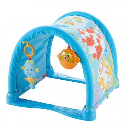Fisher Price 2 in 1 tappetino 343007 con giochi e musica e tunnel MUSICAL GYM