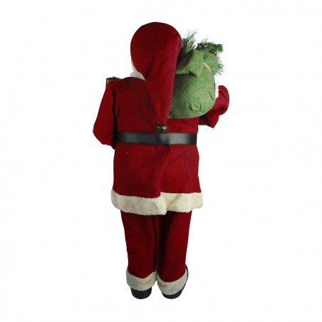 Babbo Natale gigante 90 cm 144116 con regali addobbo natalizio con suoni e luci