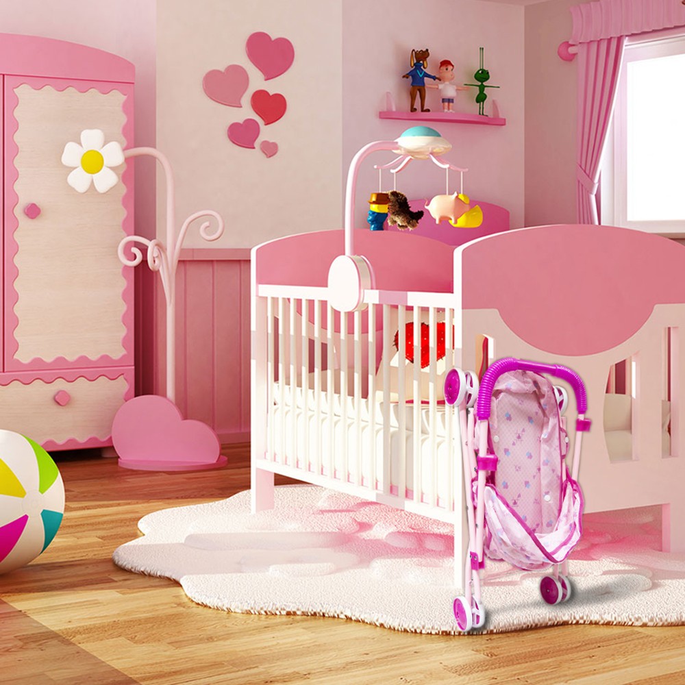 Piccolo passeggino pieghevole per bambole...