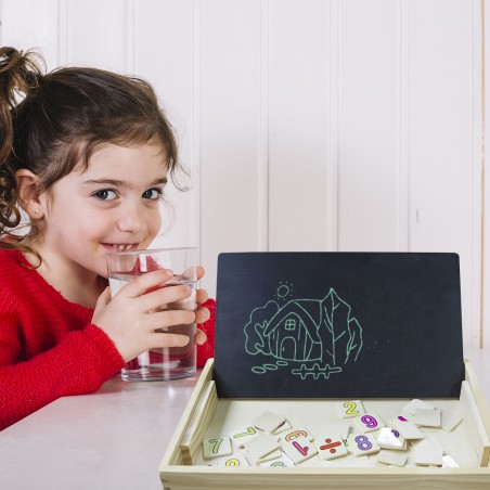 Artematica giochi dell'infanzia 100133 disegna e impara con lavagna e gessetti