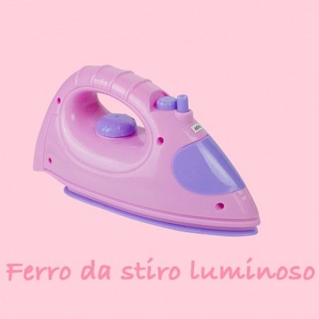 Gioca e Stira asse da stiro rosa 100742 richiudibile con struttura in metallo