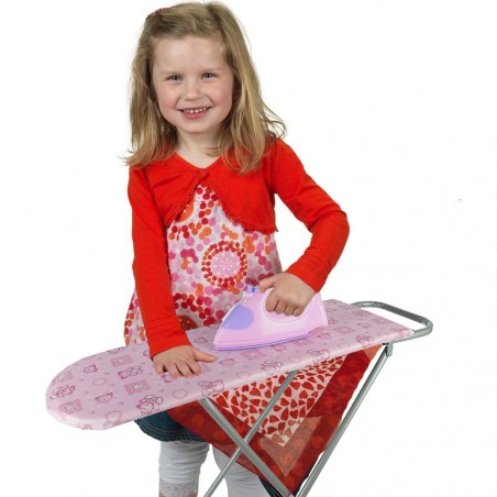 Gioca e Stira asse da stiro rosa 100742 richiudibile con struttura in metallo