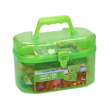 Kit decoupage per bambini in valigetta CRAFT ART CASE con 127 accessori colorati per le sue creazioni Kit decoupage per bambini in valigetta CRAFT ART CASE con 127 accessori colorati per le sue creazioni