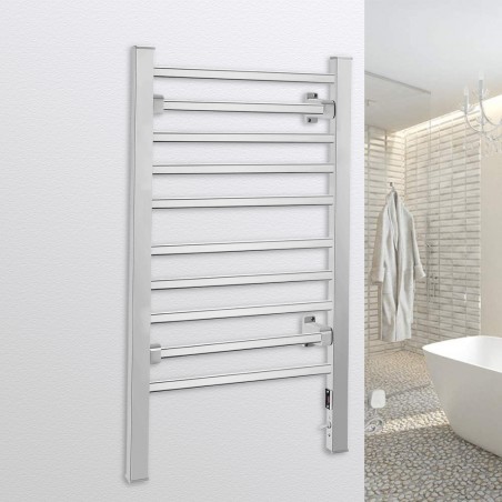 Portasciugamani elettrico termoarredo 150W da terra e da parete 53xh92 cm