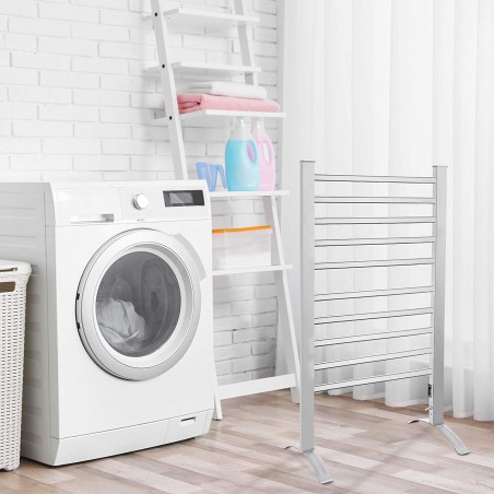 Portasciugamani elettrico termoarredo 150W da terra e da parete 53xh92 cm