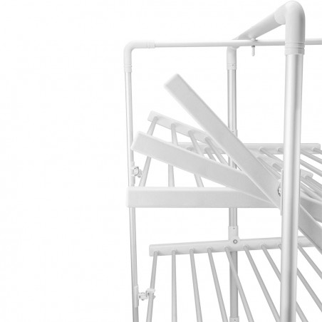 Stendibiancheria elettrico pieghevole stendino a torre 3 piani 300W 73x68XH143cm