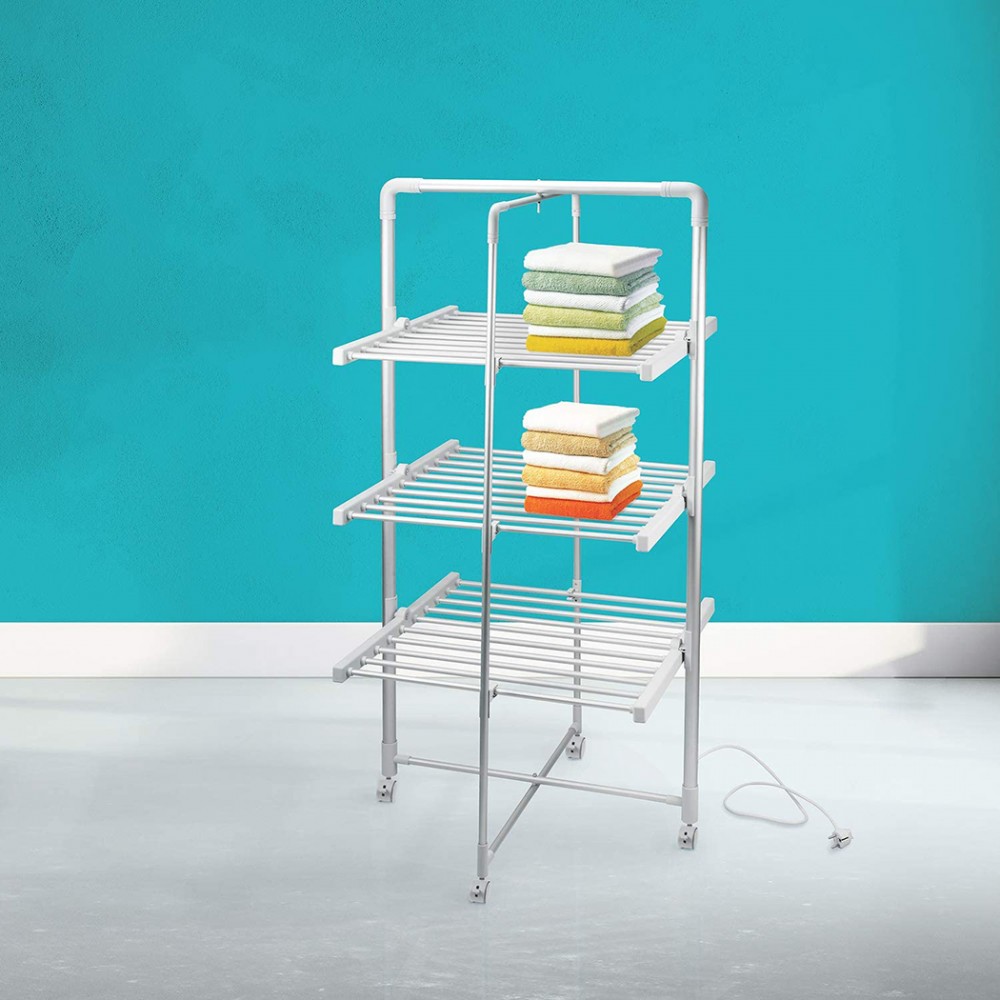 Stendibiancheria elettrico pieghevole stendino...