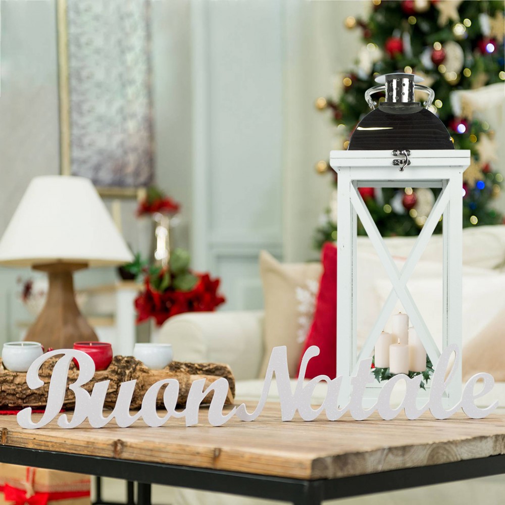 Set 3 Pz Lanterne BIANCHE 335006 porta candele...