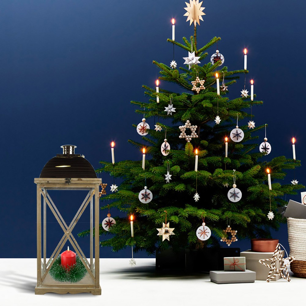 Set 3 Pz Lanterne BRONZO 335007 porta candele...