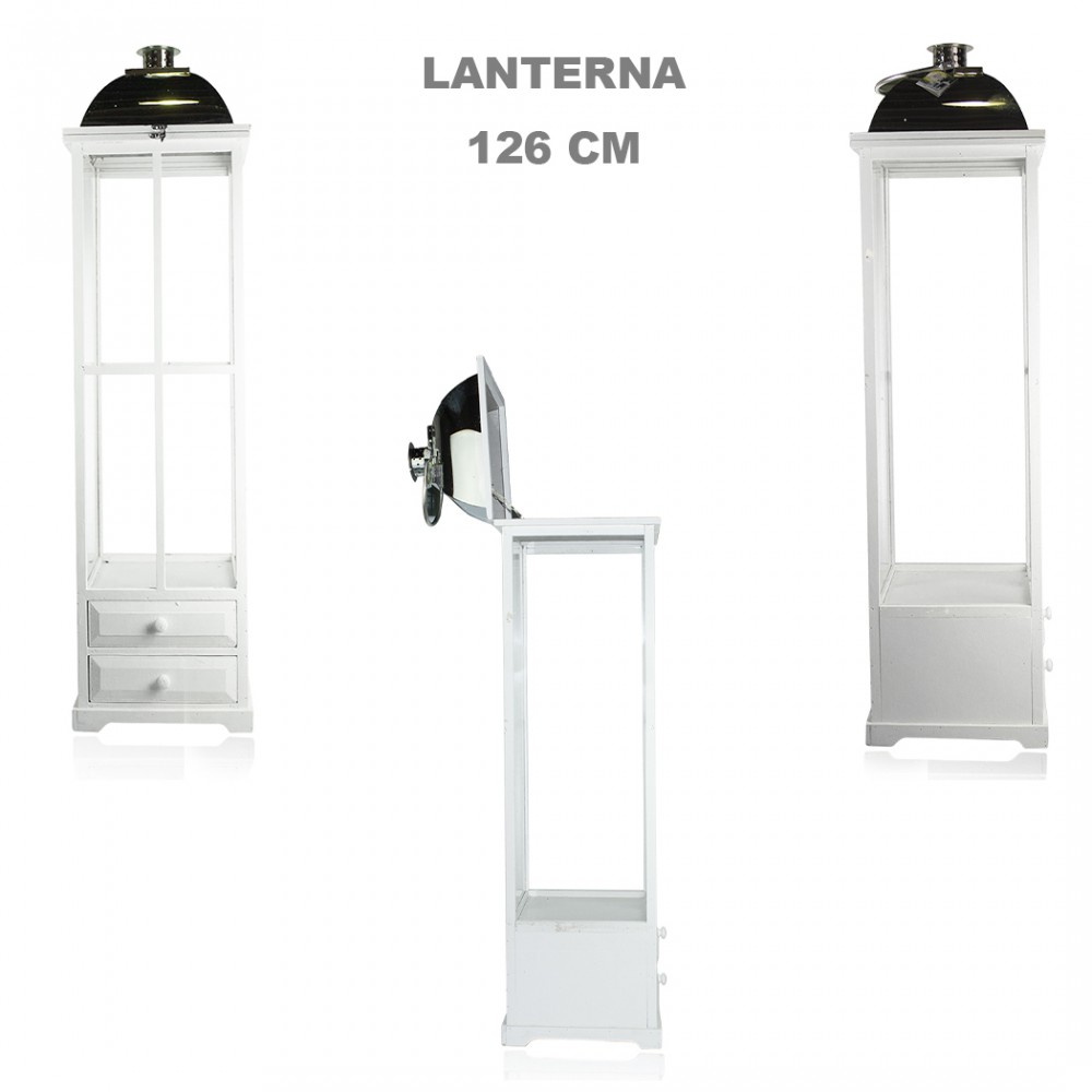 Set 3 Pz Maxi Lanterne BIANCO 335010 porta...
