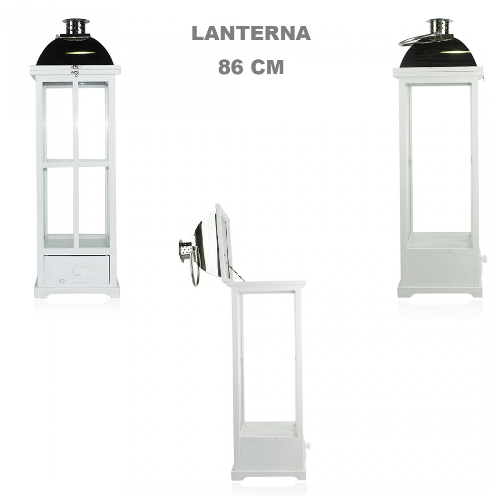 Set 3 Pz Maxi Lanterne BIANCO 335010 porta...