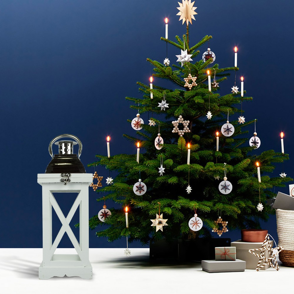 Set 3 Pz Lanterne BIANCHE 335006 porta candele...