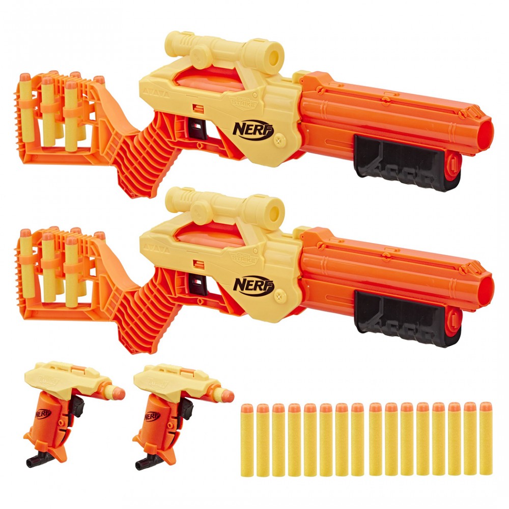 Hasbro Nerf Alpha Strike 624638 con 4 armi blaster e 26 dardi in schiuma