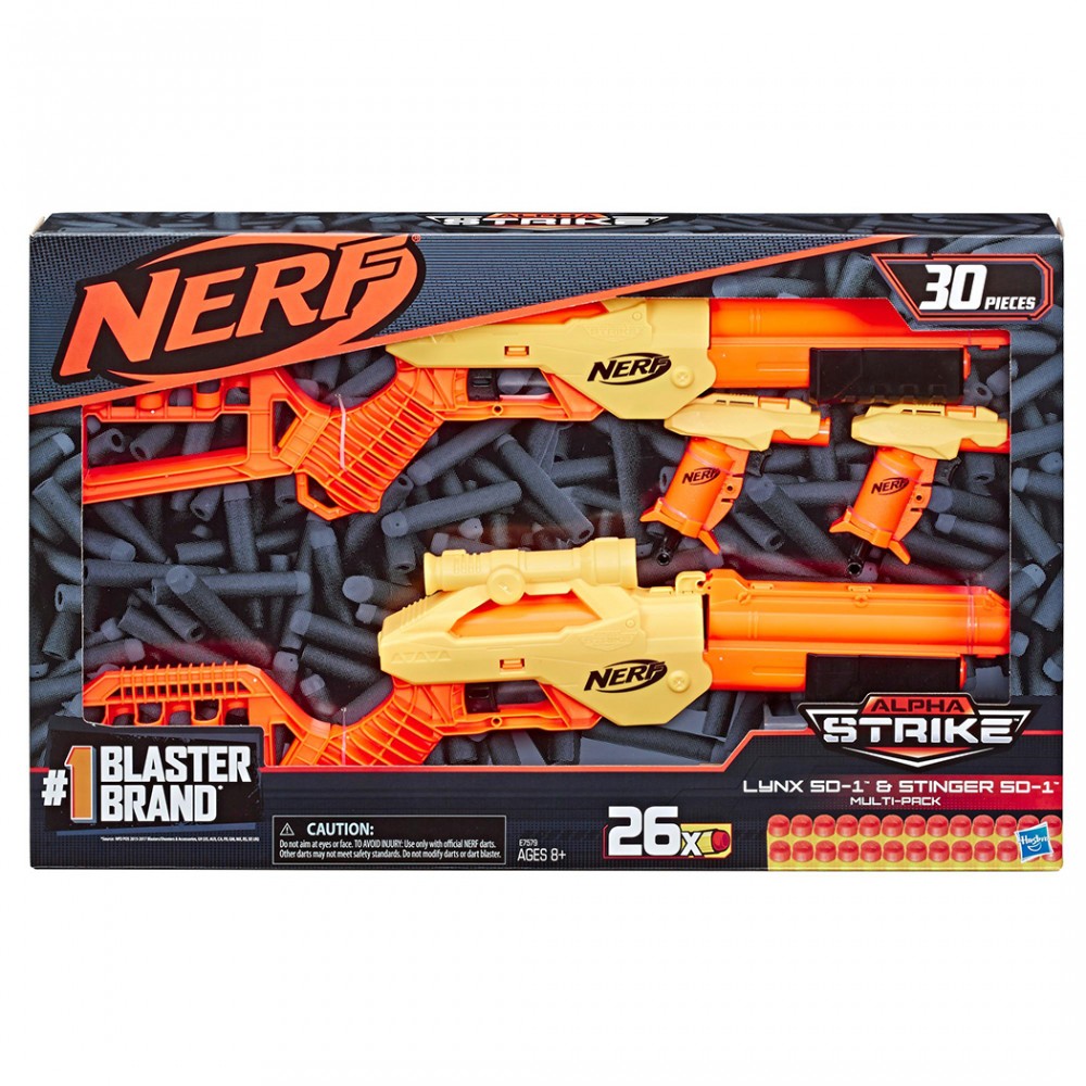 Hasbro Nerf Alpha Strike 624638 con 4 armi...