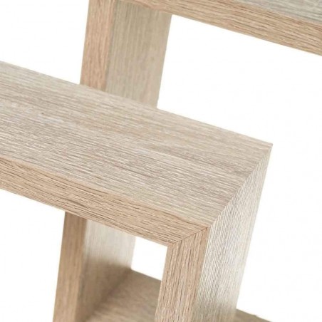 Set da 3 Mensole a cubo in legno NATURALE 547076 con accessori per il montaggio