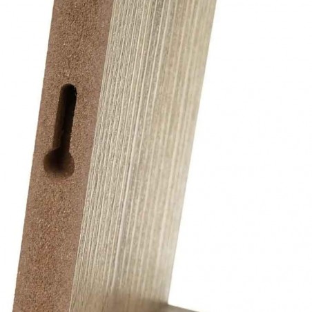 Set da 3 Mensole a cubo in legno NATURALE 547076 con accessori per il montaggio