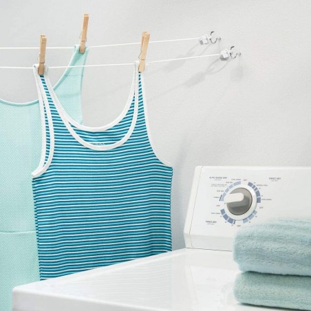 Stendibiancheria salvaspazio a scomparsa da parete estendibile fino a 15 metri