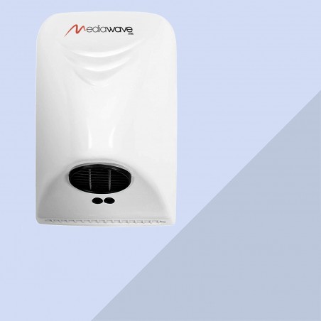Asciugatrice automatica mani da 1000W da parete colore bianco 14x5xh21,5 cm