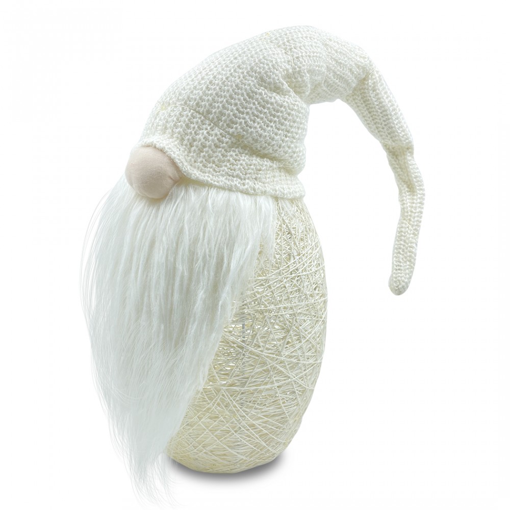 Gnomo con cappello 308039 PANNA da 87 cm con...