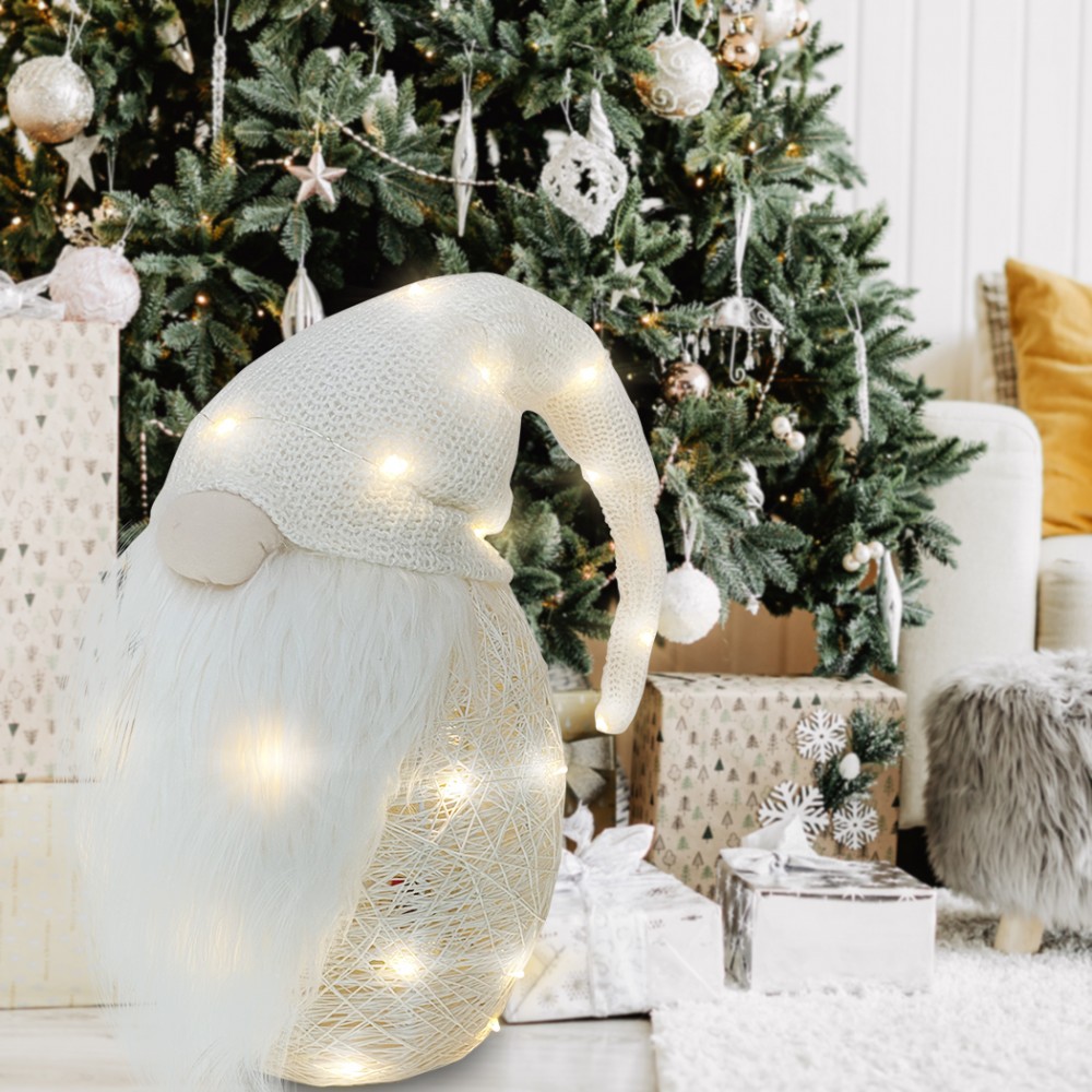 Gnomo con cappello 308034 PANNA da 104 cm con...