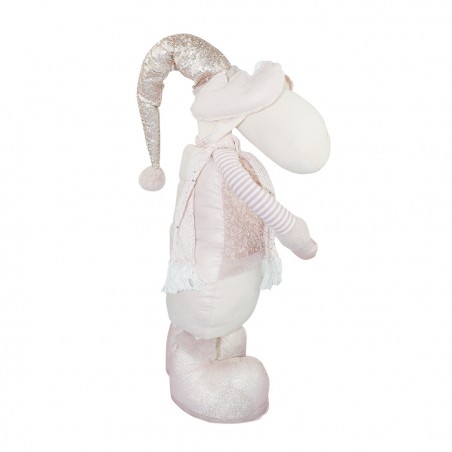 Renna ROSA di Natale 383027 altezza regolabile da 54 cm a 105 cm in poliestere