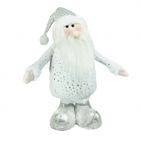 Babbo Natale BIANCO 383029 altezza regolabile da 54 cm fino a 105 in poliestere