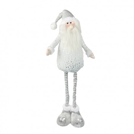 Babbo Natale BIANCO 383029 altezza regolabile da 54 cm fino a 105 in poliestere