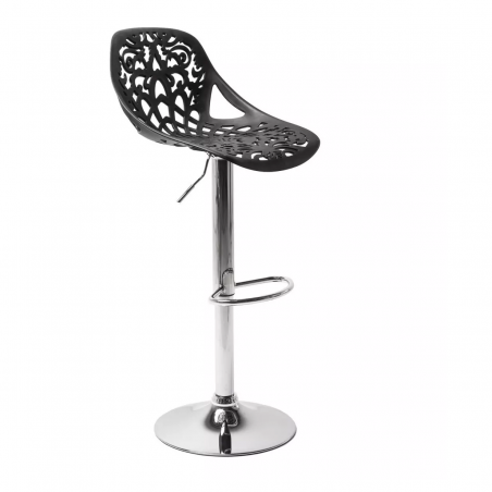 Sgabello snack bar in polipropilene GIGLIO pistone a gas H79 cm seduta girevole