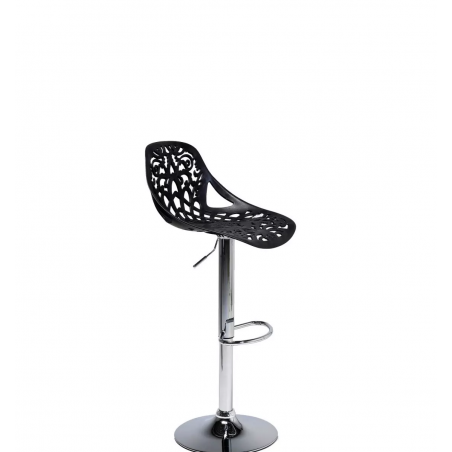 Sgabello snack bar in polipropilene GIGLIO pistone a gas H79 cm seduta girevole