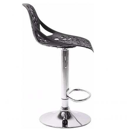 Set 2 pz Sgabello snack bar girevole in polipropilene GIGLIO pistone a gas H79cm