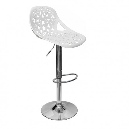 Sgabello snack bar in polipropilene GIGLIO pistone a gas H79 cm seduta girevole