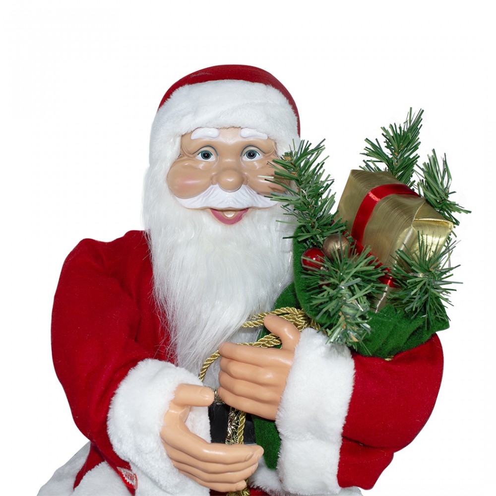 Babbo Natale seduto sulla sedia 90 cm 144059...