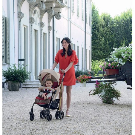 Passeggino FOPPAPEDRETTI Ecopass con cappottina e portaoggetti CORAL max 15 kg