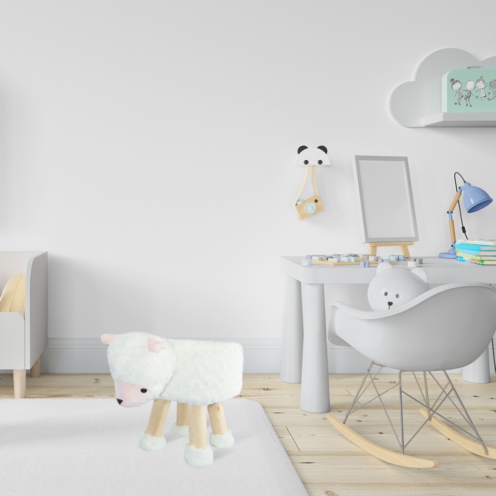 Pouf in morbido tessuto 372025 forma di Pecora...