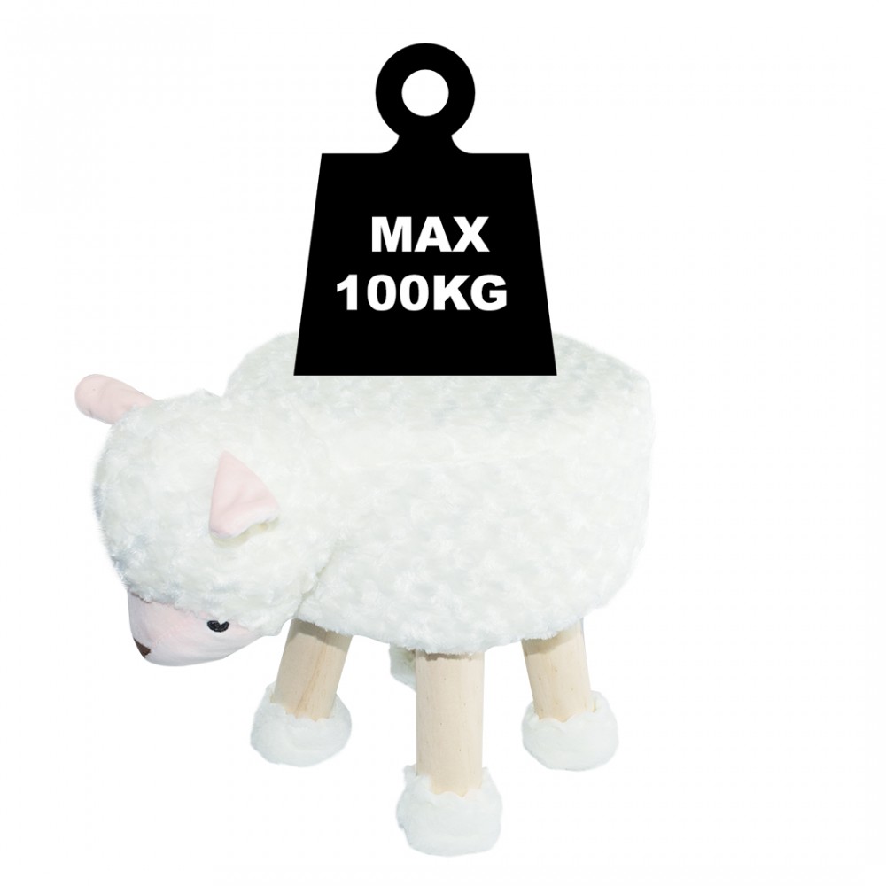 Pouf in morbido tessuto 372025 forma di Pecora...