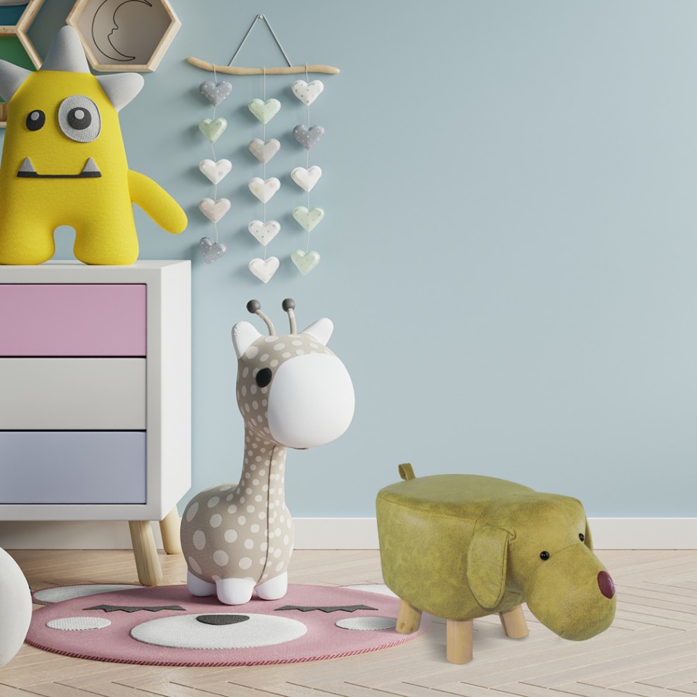 Pouf in morbido tessuto ecopelle 372027 forma...