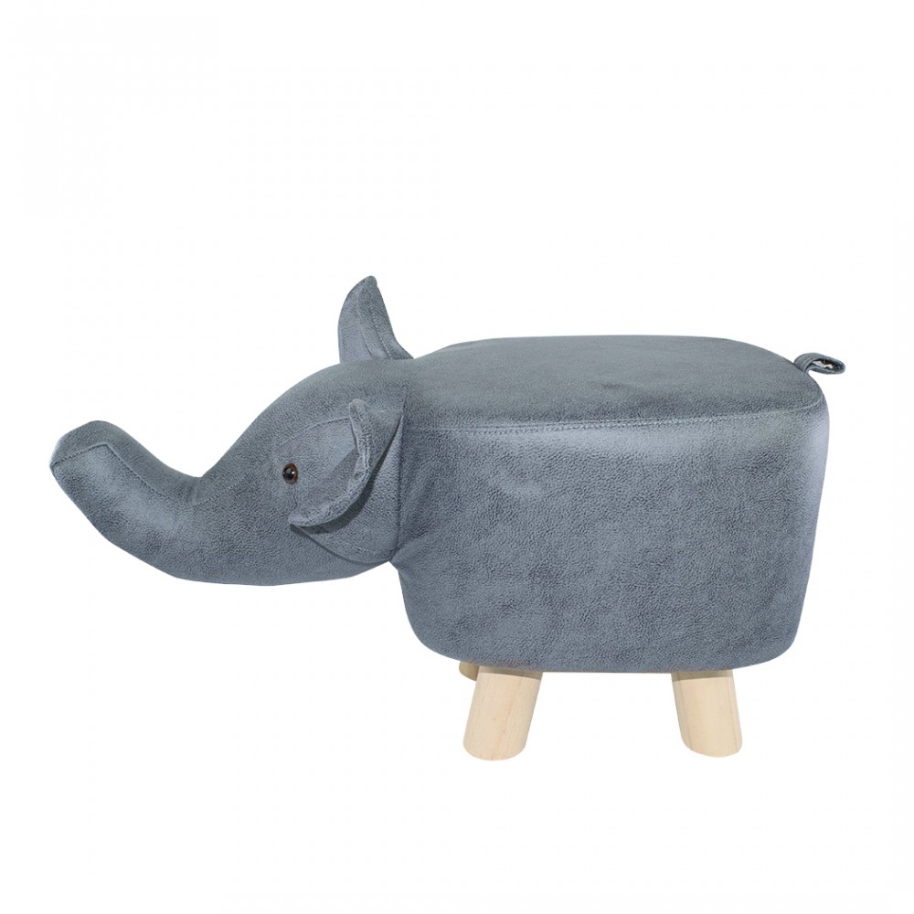 Pouf in morbido tessuto ecopelle 372027 forma...