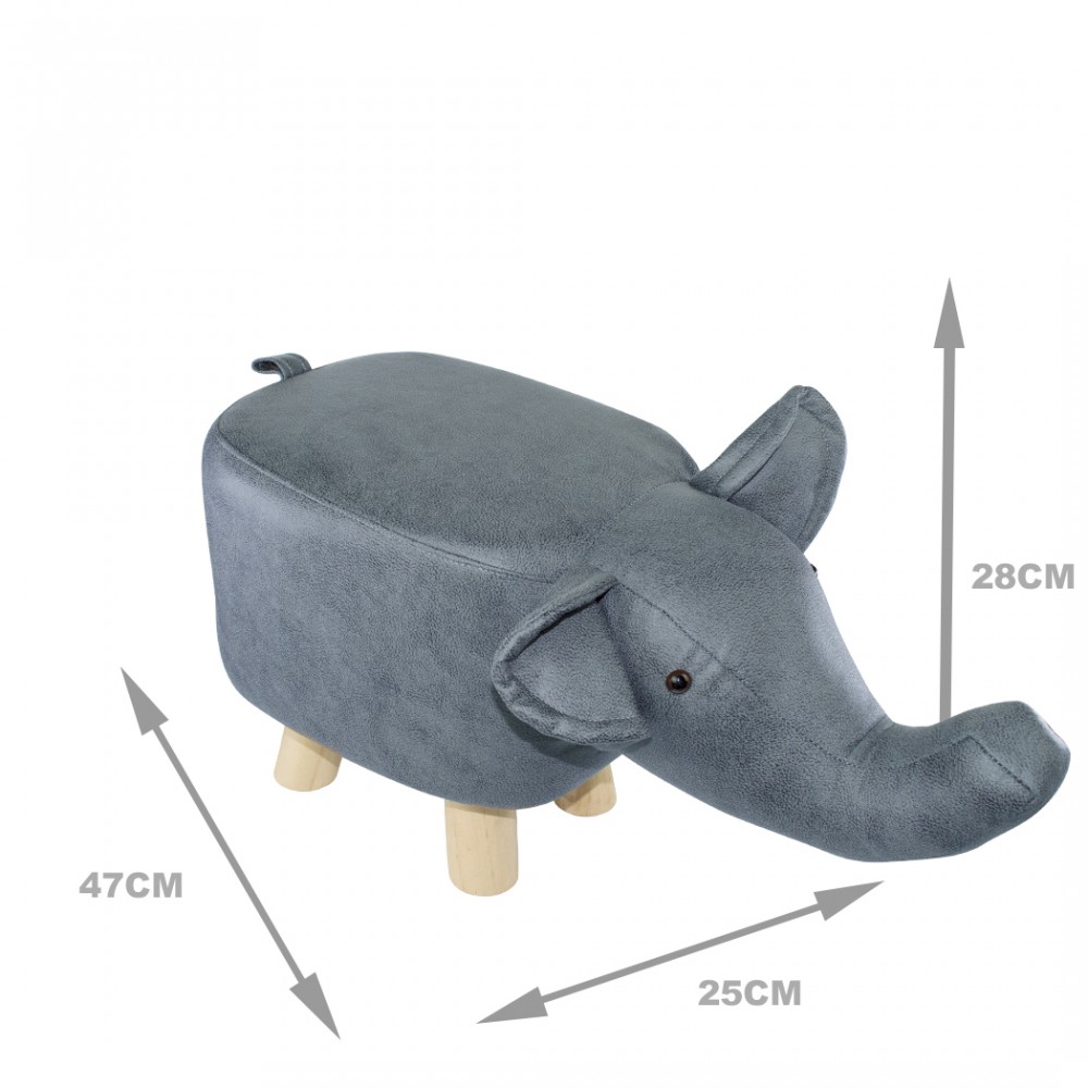 Pouf in morbido tessuto ecopelle 372027 forma...