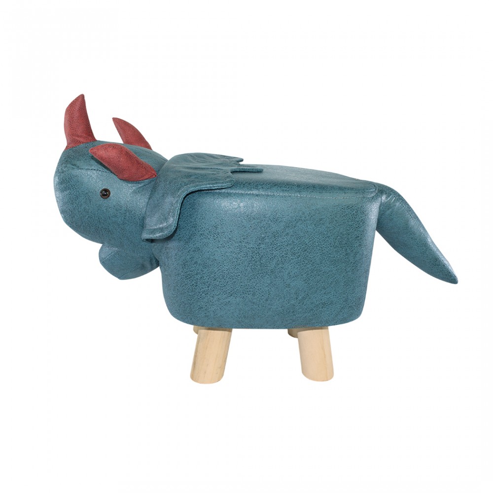 Pouf in morbido tessuto ecopelle 372027 forma...