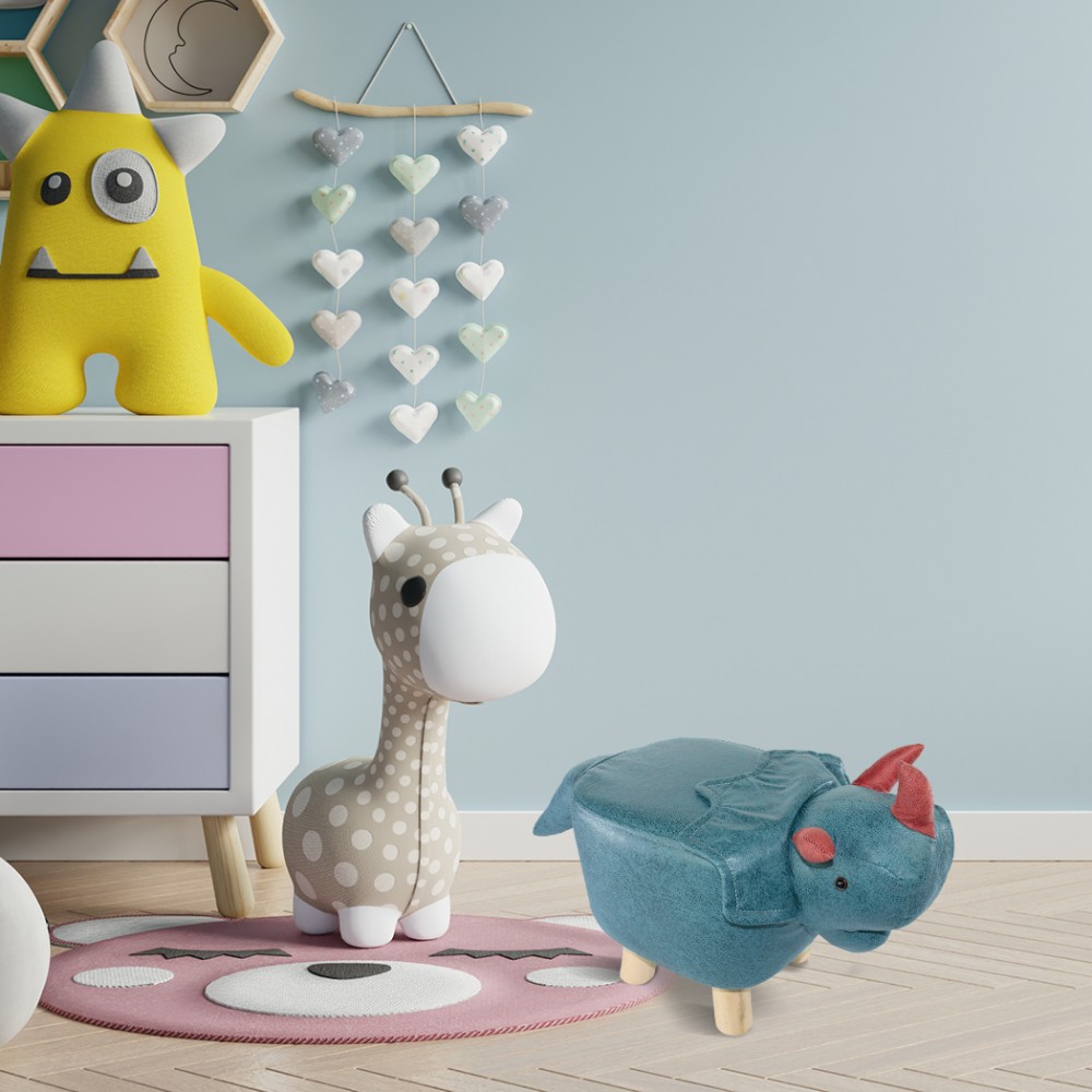 Pouf in morbido tessuto ecopelle 372027 forma...