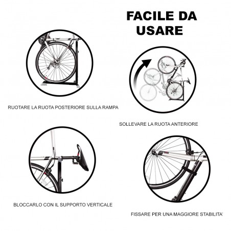 Cavalletto Supporto a T per manutenzione ed espositore biciclette universale