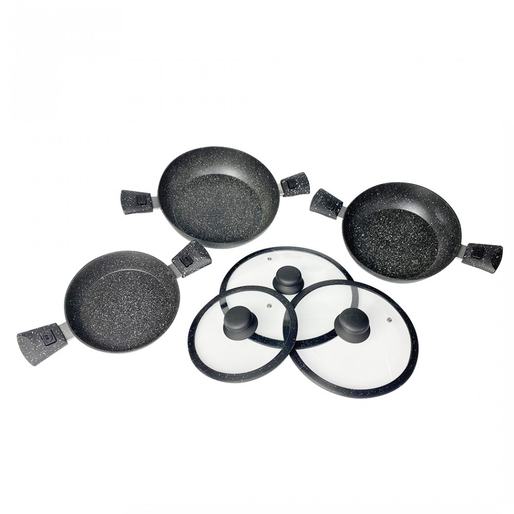 BAVARIA set tegami 17pz 20-24-28 cm 255028 NERO...