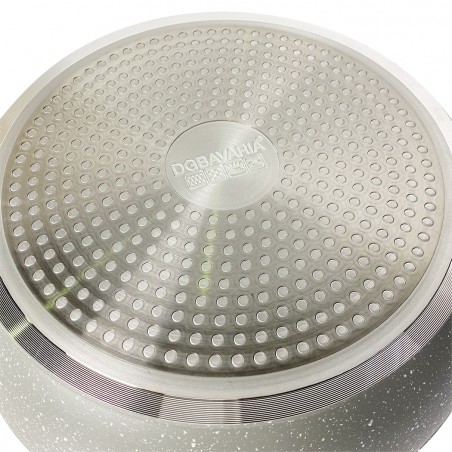 DGBAVARIA set tegami 17pz 20-24-28 cm 255030 GRIGIO manici rimovibili e mestoli