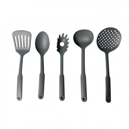 DGBAVARIA set tegami 17pz 20-24-28 cm 255030 GRIGIO manici rimovibili e mestoli