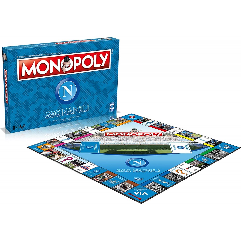 Monopoly con licenza ufficiale SSC NAPOLI 037938 gioco di società da tavola